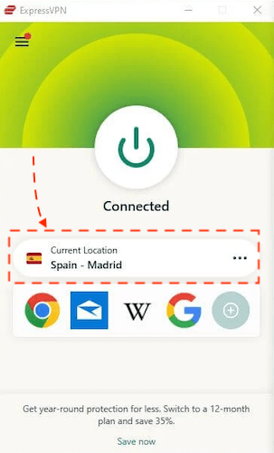 ExpressVPN-Spanish-server